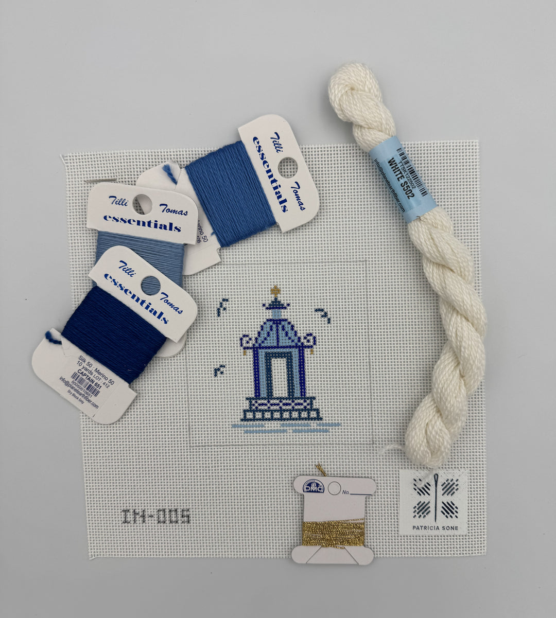 blue pagoda IN-005 with threads