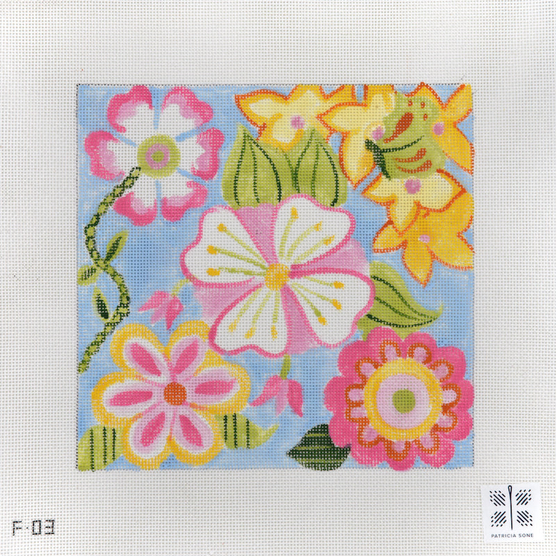 Pink floral F-03