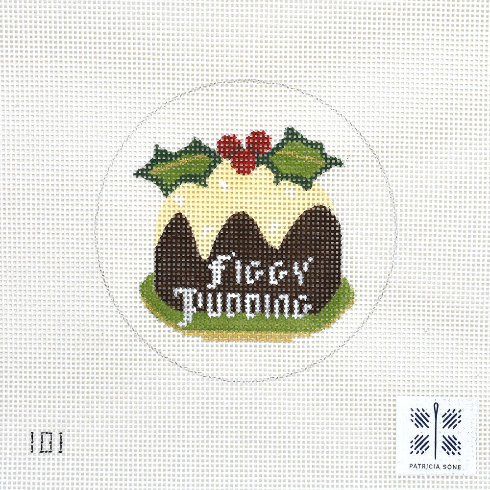 Needlepoint Canvas-101 Figgy Pudding