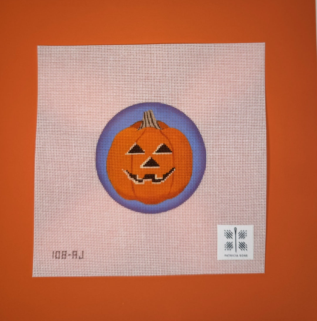 Needlepoint Canvas-108-AJ jack o lantern