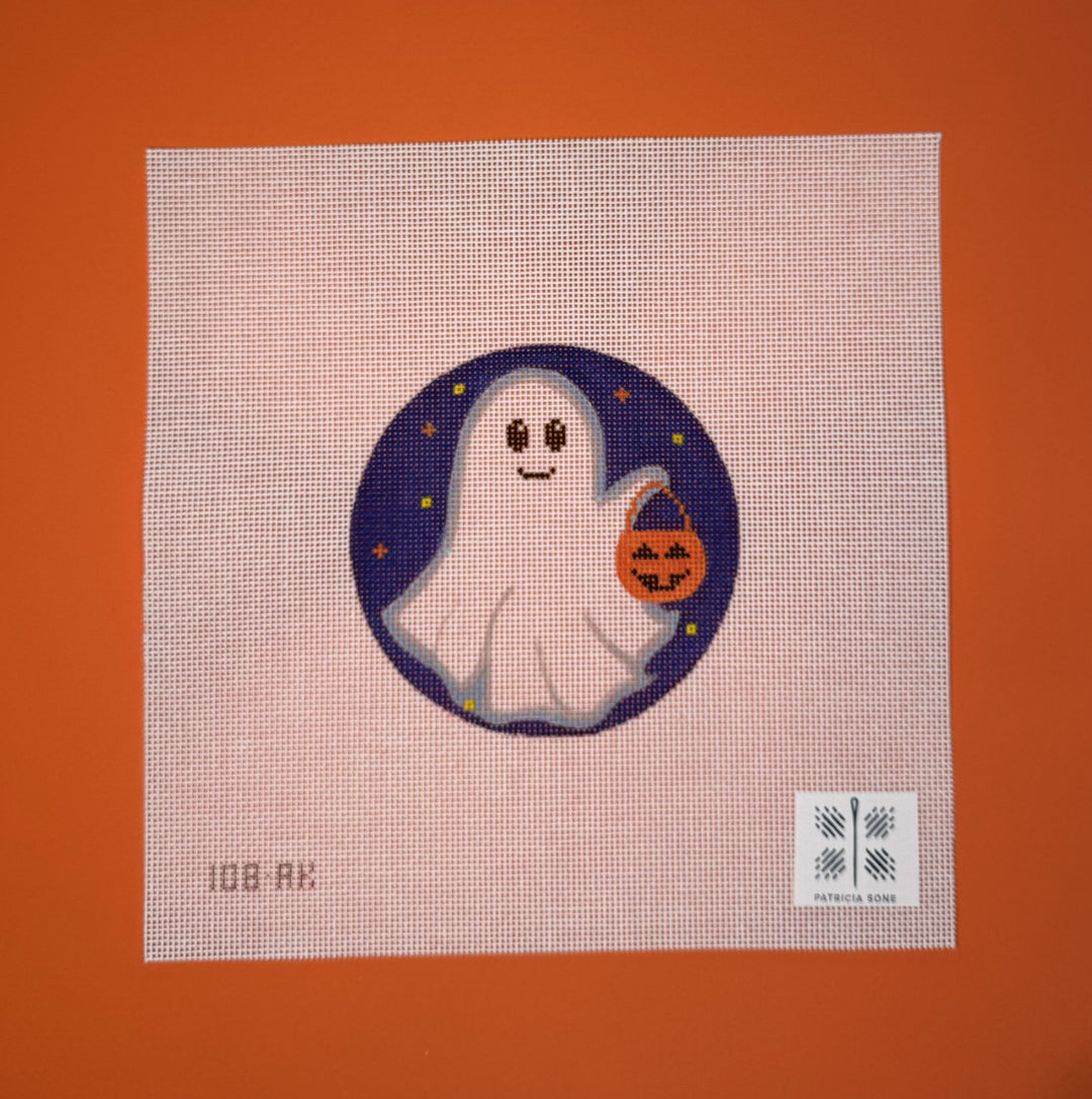 Needlepoint Canvas-108-AK ghost