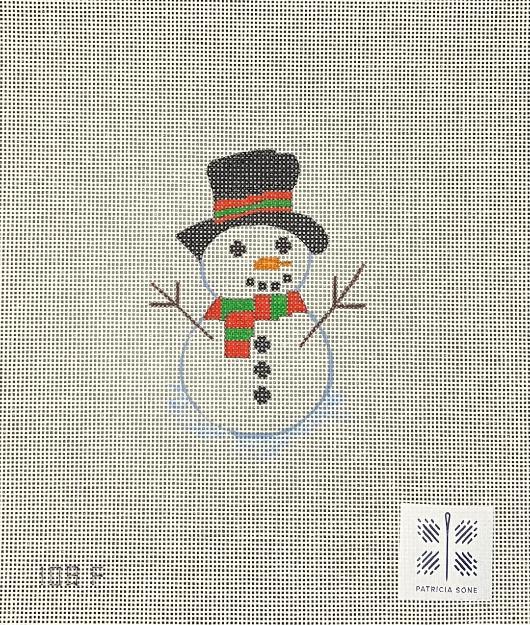 Needlepoint Canvas-108-F Snowman