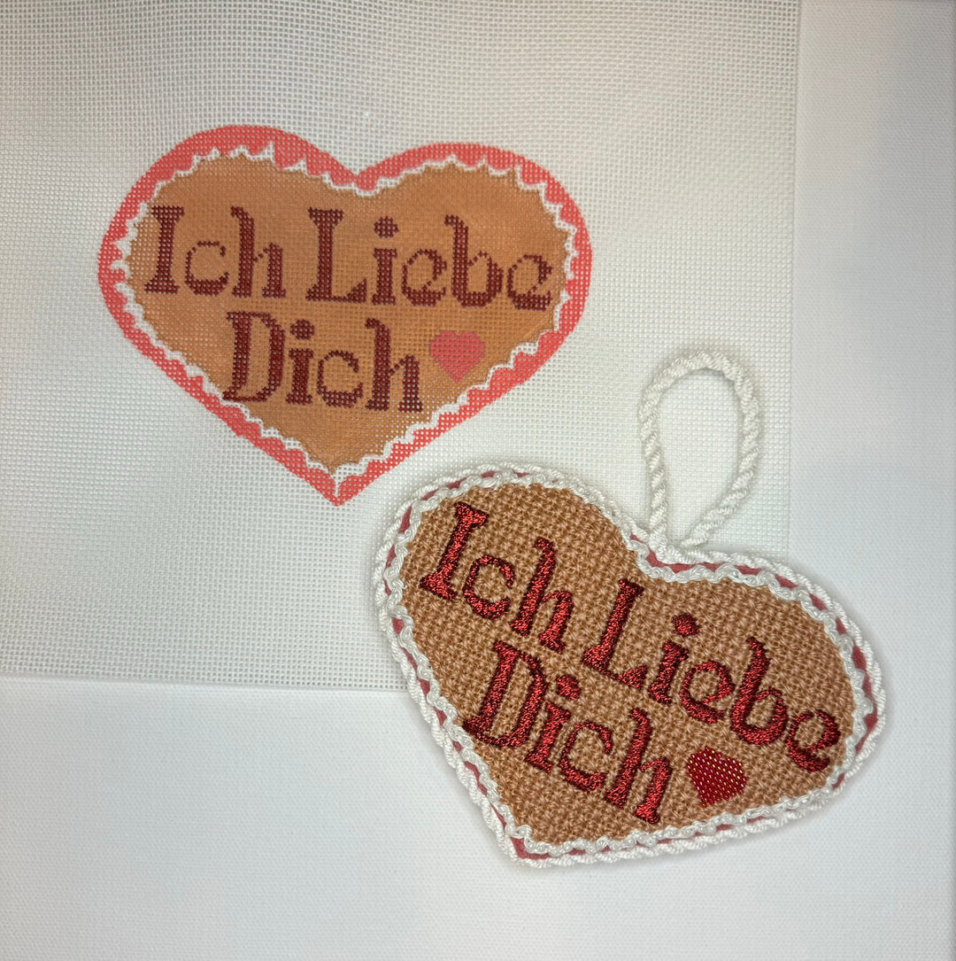 Needlepoint Canvas-Ich-Liebe-Dich-heart-German