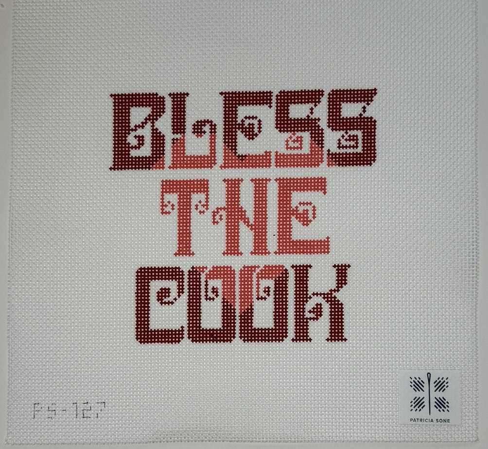 Needlepoint Canvas-127 Bless the Cook