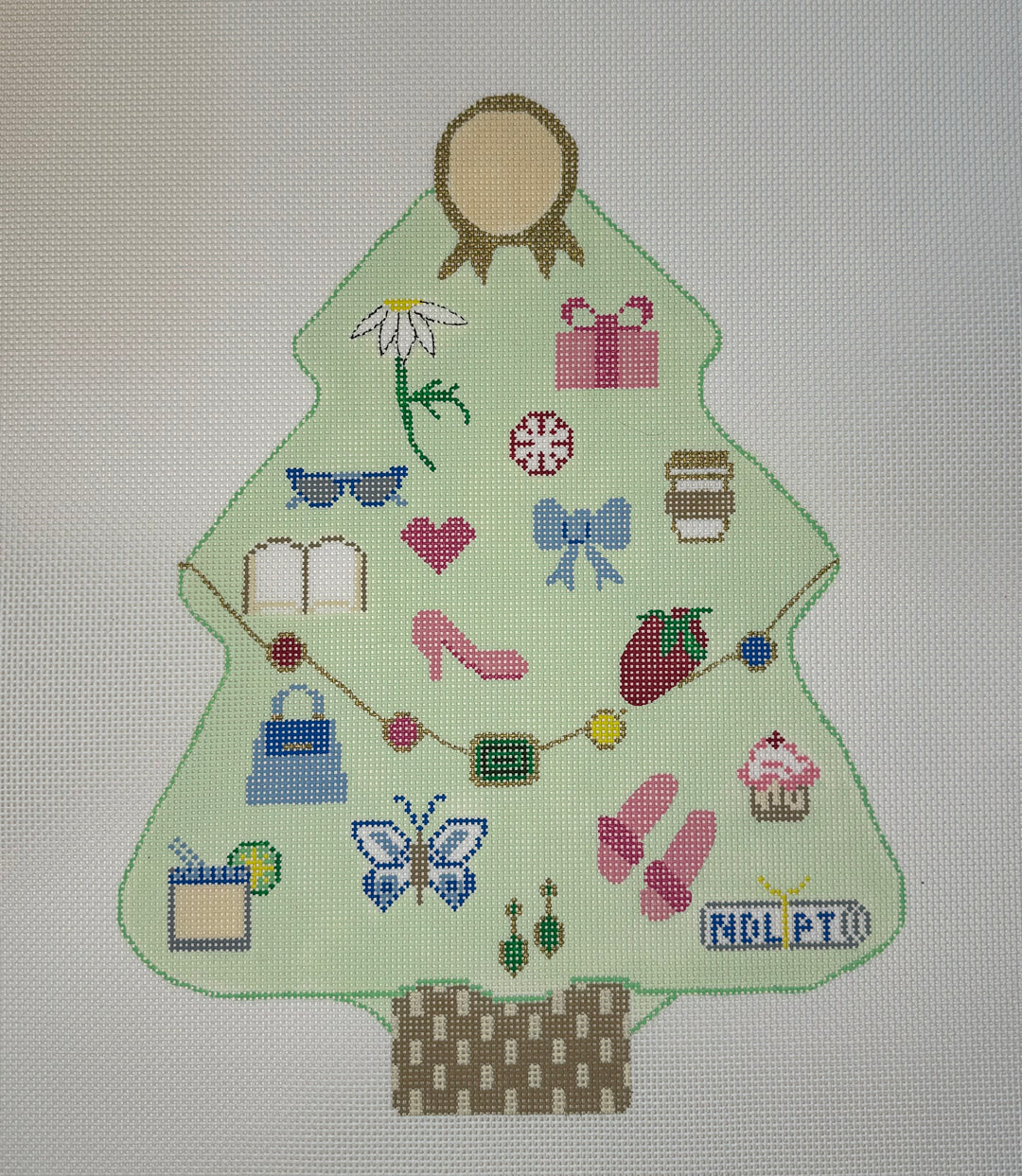 Needlepoint Canvas-Tree of Delights