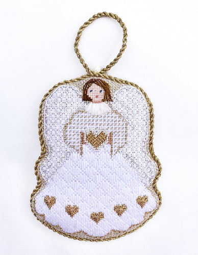 Needlepoint Canvas-AN-03 Angel with Heart