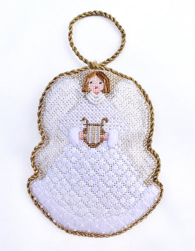 Needlepoint Canvas-AN-06 Angel with Harp