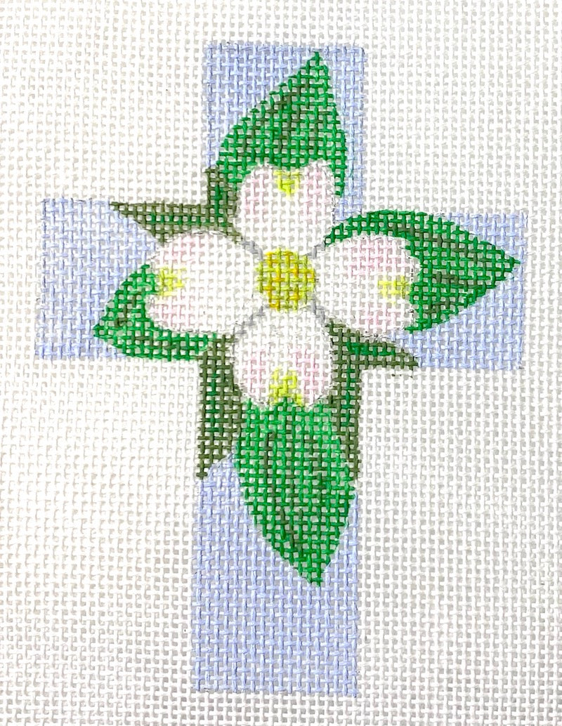 Needlepoint Canvas-C-02 Dogwood Cross