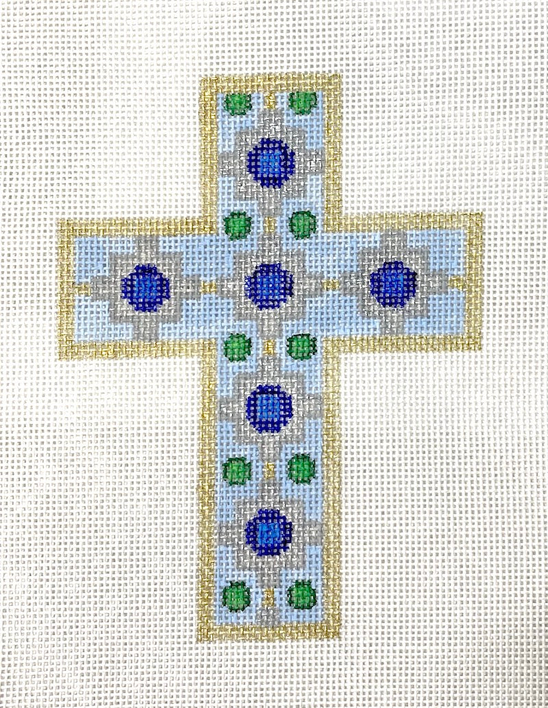 Needlepoint Canvas-c-51 Byzantine Cross