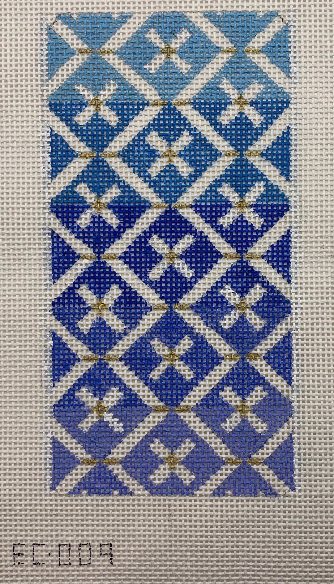 Needlepoint Canvas-EC-009 Blue Ombre