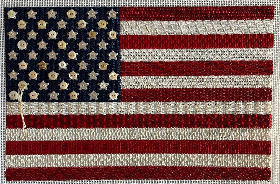 Needlepoint Canvas-H-004 American flag