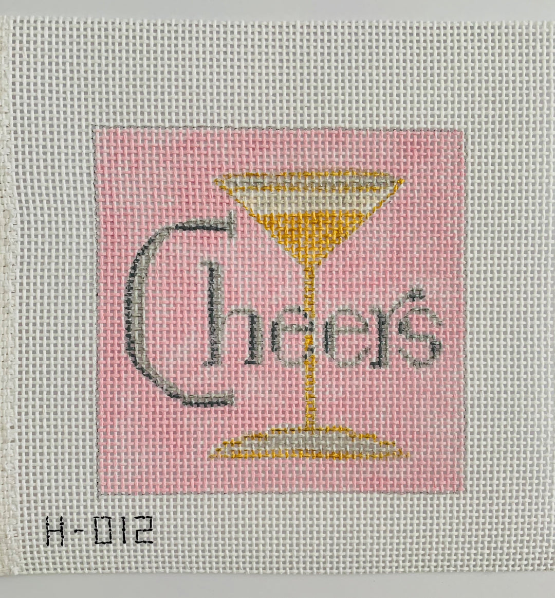 Needlepoint Canvas-H-012 Cheers