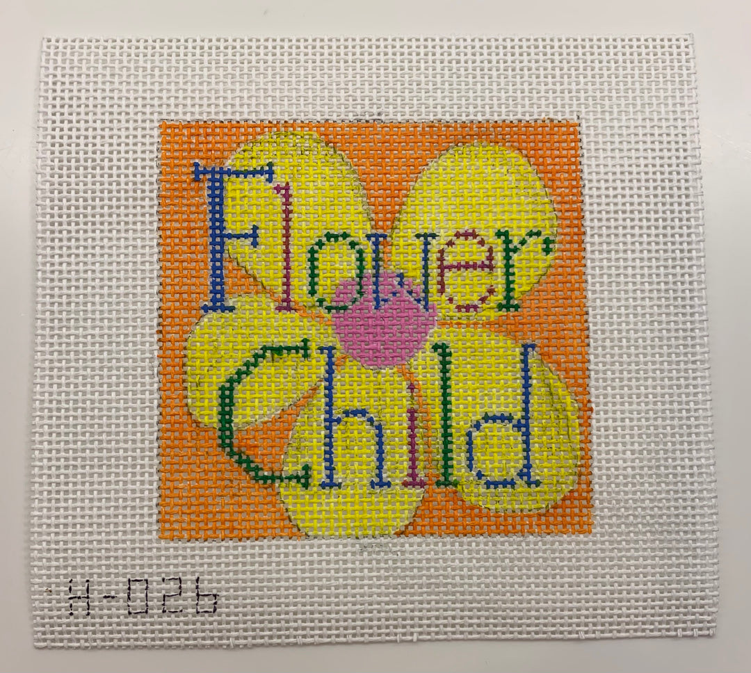 Needlepoint Canvas-H-026 Flower Child