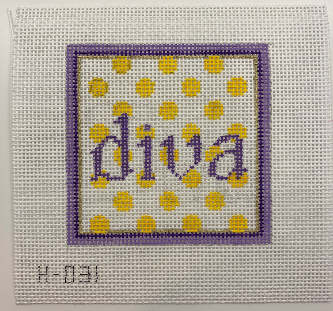 Needlepoint Canvas-H-031 Diva