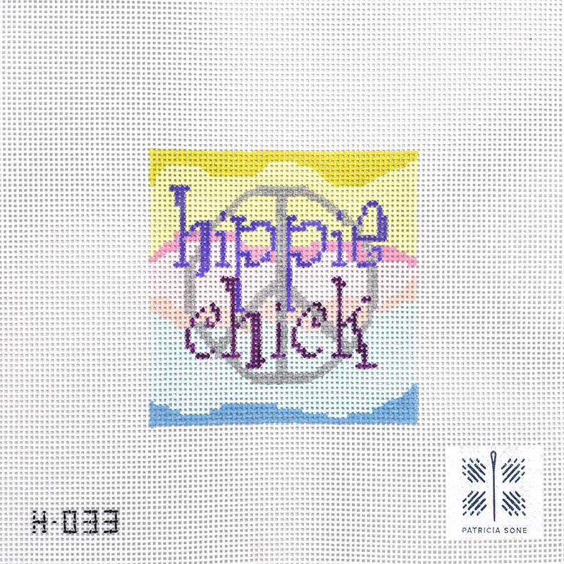 Needlepoint Canvas-H-033 hippie chick