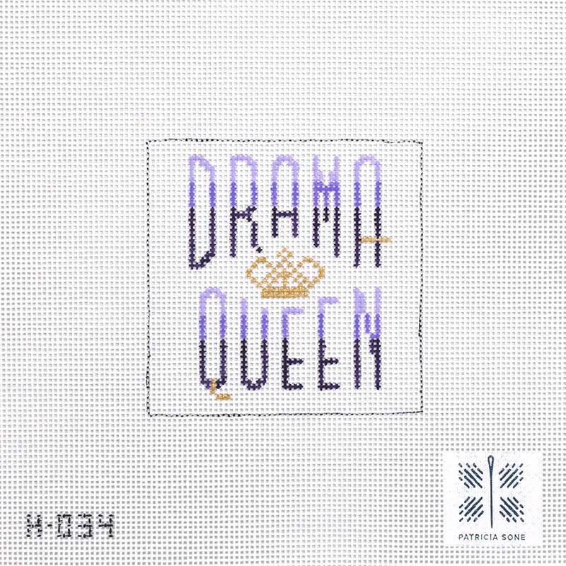 Needlepoint Canvas-H-034 Drama Queen