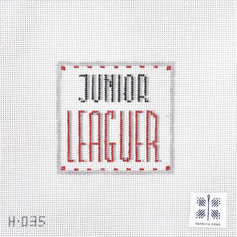 Needlepoint Canvas-H-035 Junior Leaguer