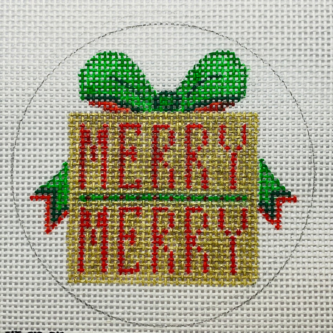 Needlepoint Canvas-HC-203 Merry Gift