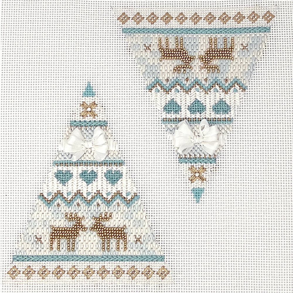 Needlepoint Canvas-HC-305 Medium white tree, 2 sided