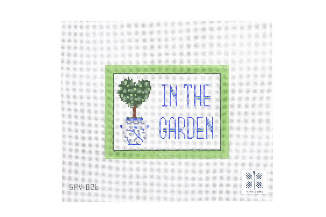 Needlepoint Canvas-In the Garden