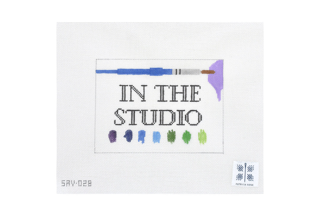 Needlepoint Canvas-In the Studio