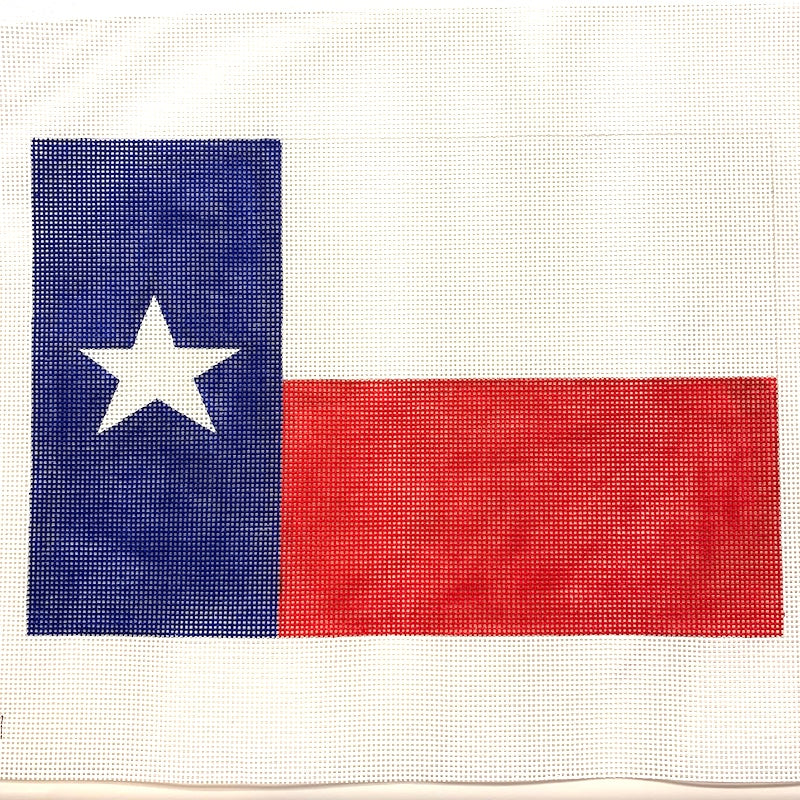 Needlepoint Canvas-TX-01 Texas flag