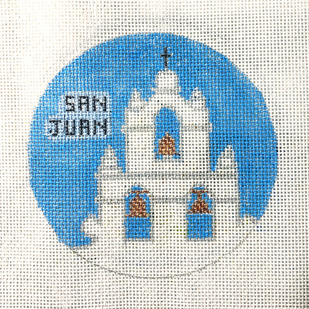 Needlepoint Canvas-TX-2 San Juan Mission